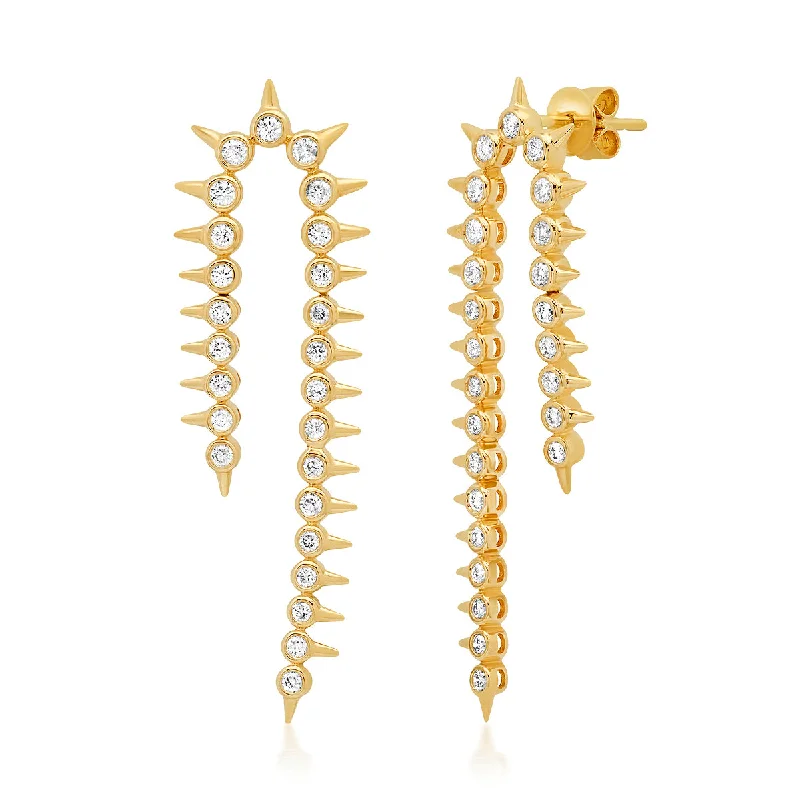 14K Orbis Diamond Cascade Earrings