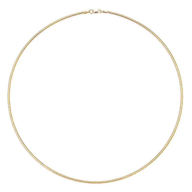 14K YG Omega Rope Chain