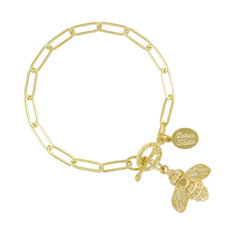 Bee Paperclip Bracelet