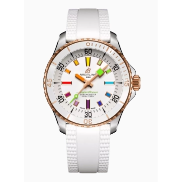 Breitling Superocean III 36mm White Rainbow Dial