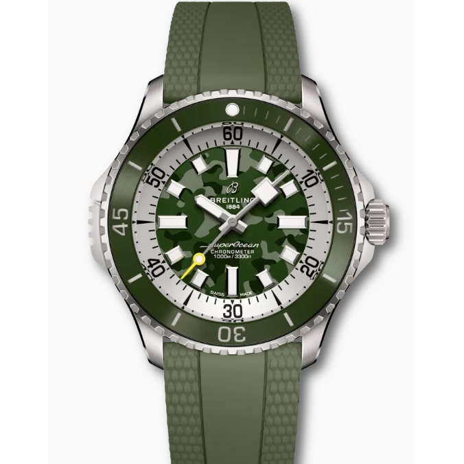 Breitling Superocean Super Diver 46mm Green Camouflage Dial