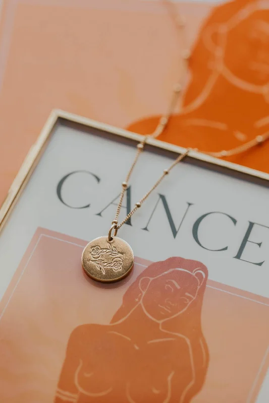 Cancer In Bloom Necklace