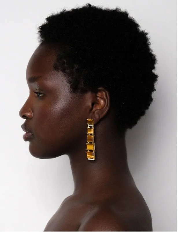 Cascade Earrings - Tiger Eye