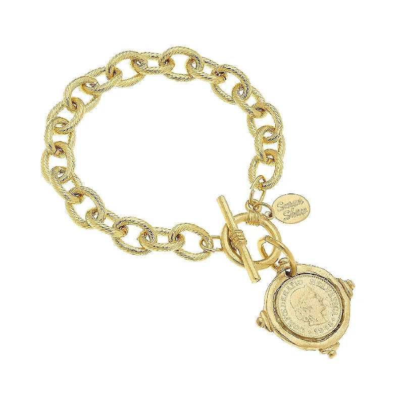 Coin Toggle Bracelet