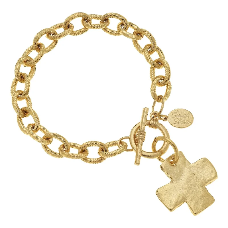 Cross Toggle Bracelet