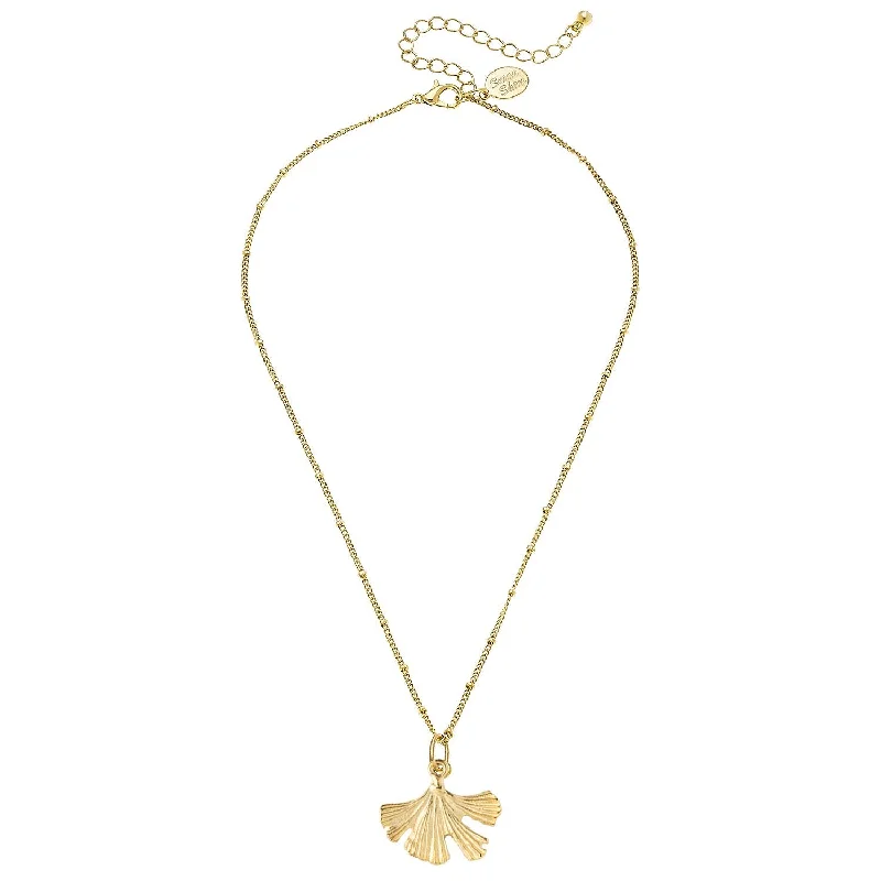 Dainty Ginkgo Necklace