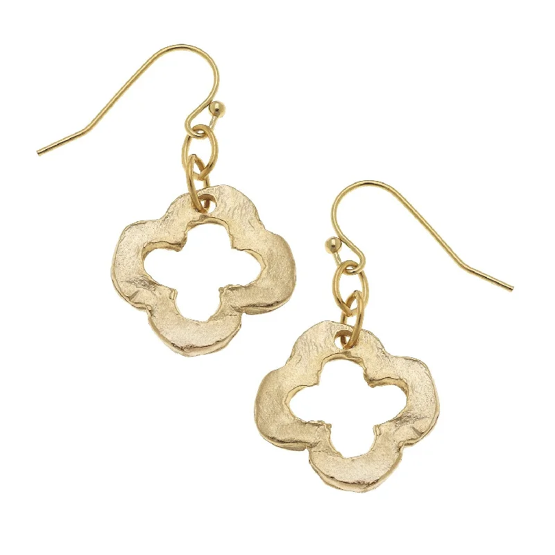 Dainty Open Clover Earrings