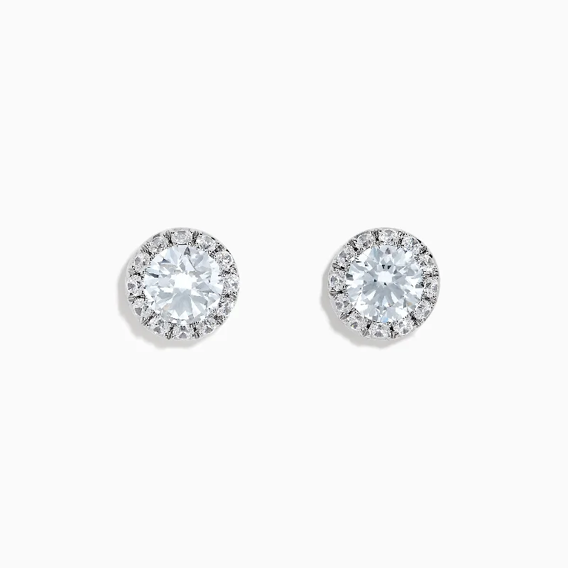 Reverie 14K White Gold Lab Grown Diamond Earrings