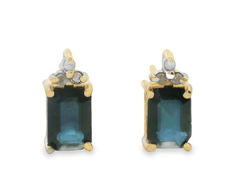 Estate Colored Stone Earrings