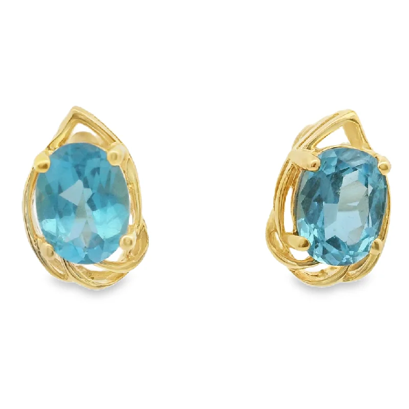 Estate Colored Stone Earrings