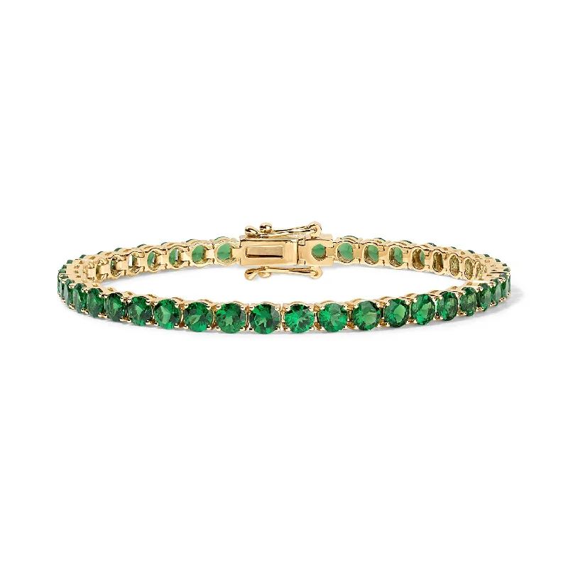 Green Tsavorite Tennis Bracelet