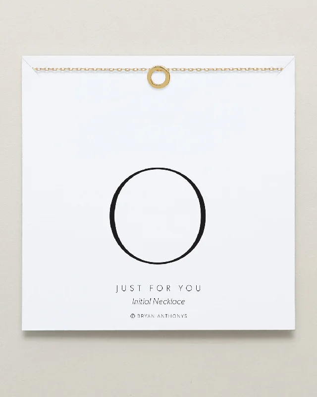 Just For You Initial Necklace — O