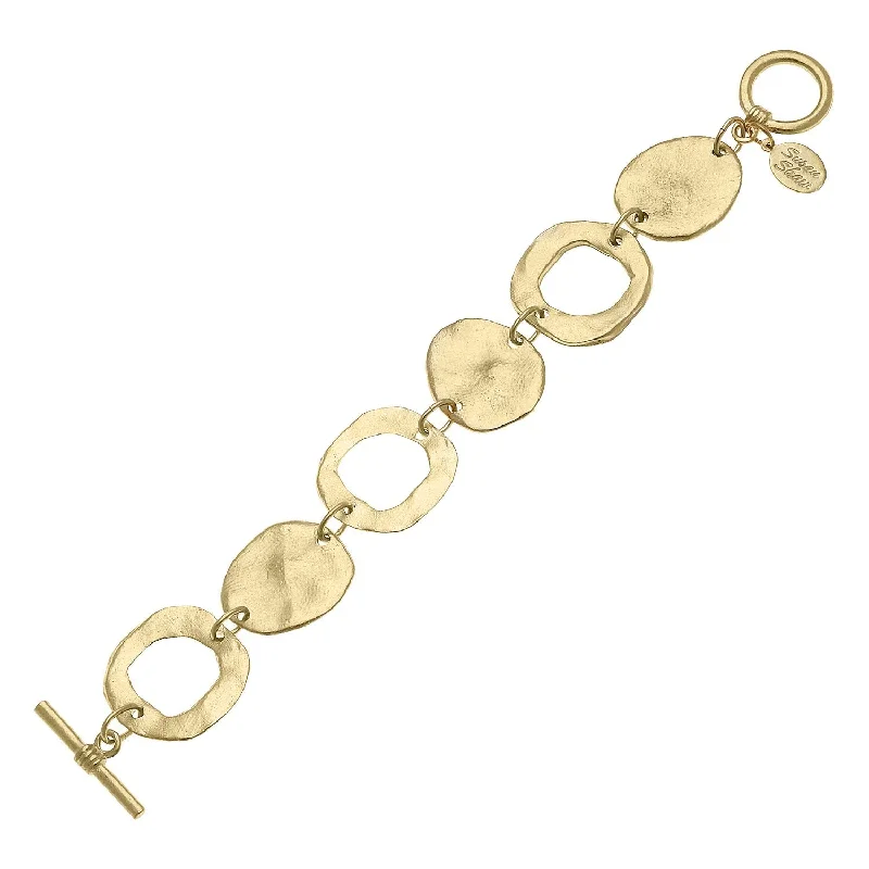 Linked Circle Toggle Bracelet