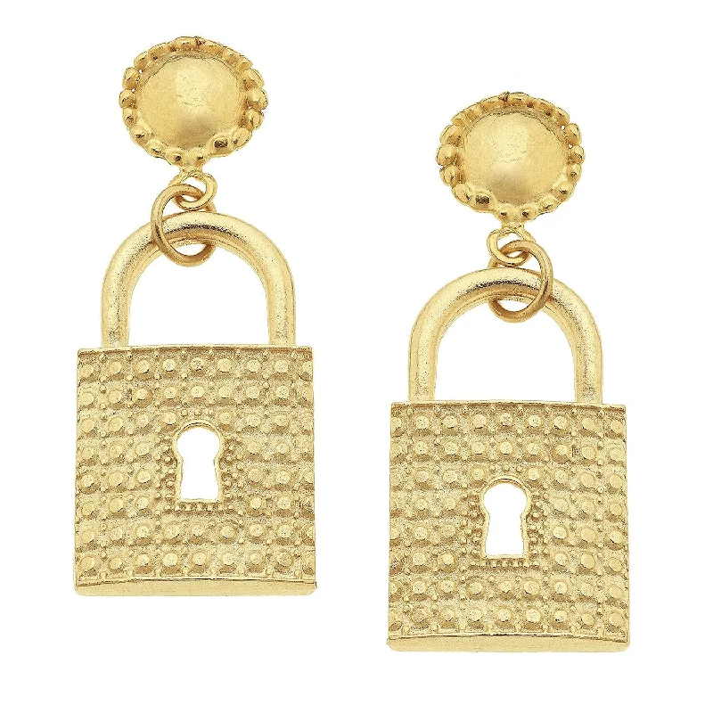 Lock Earrings