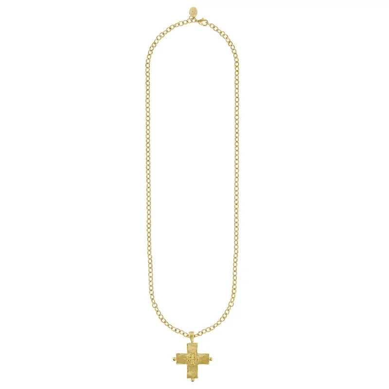 Long Jerusalem Cross Necklace