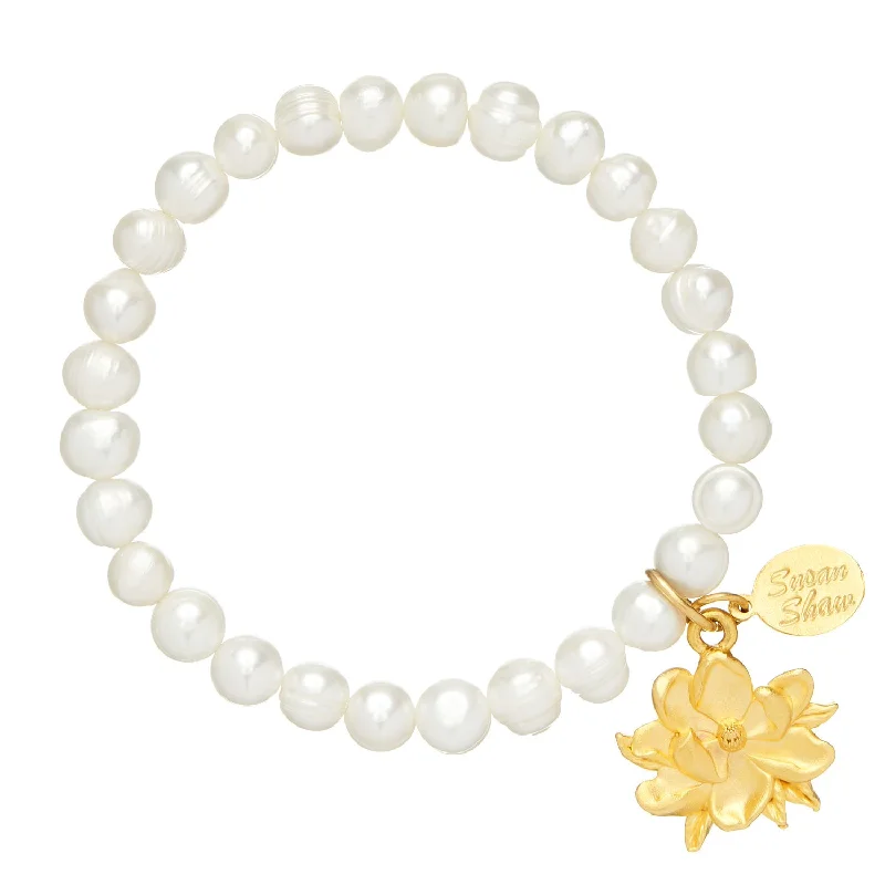 Magnolia Pearl Stretch Bracelet