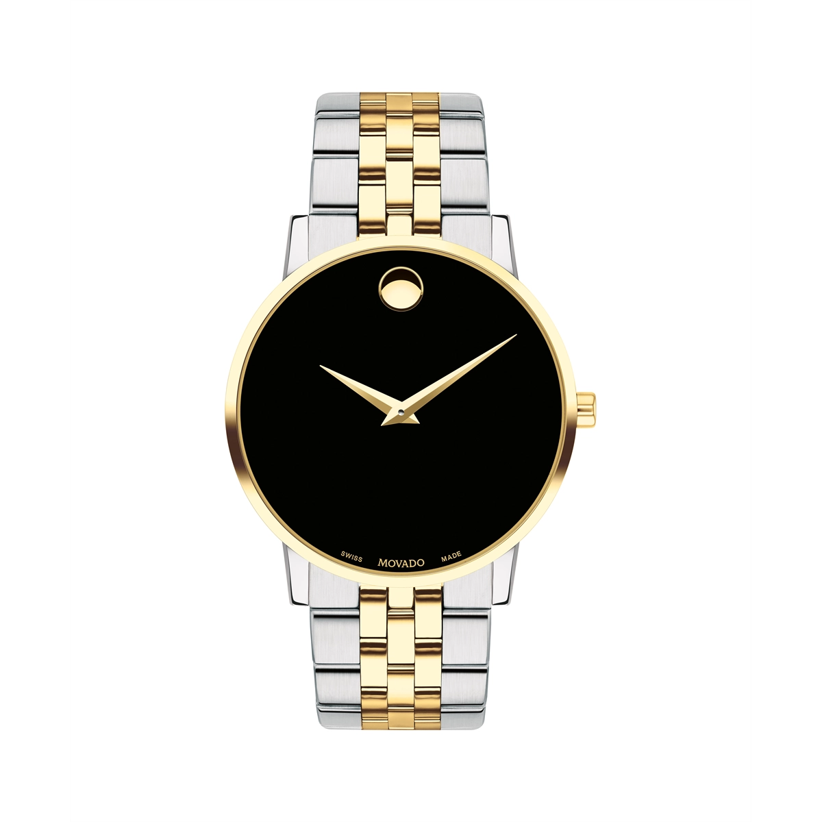 Movado Museum Classic Black Dial Two-Tone Stainless Steel 40mm Quartz