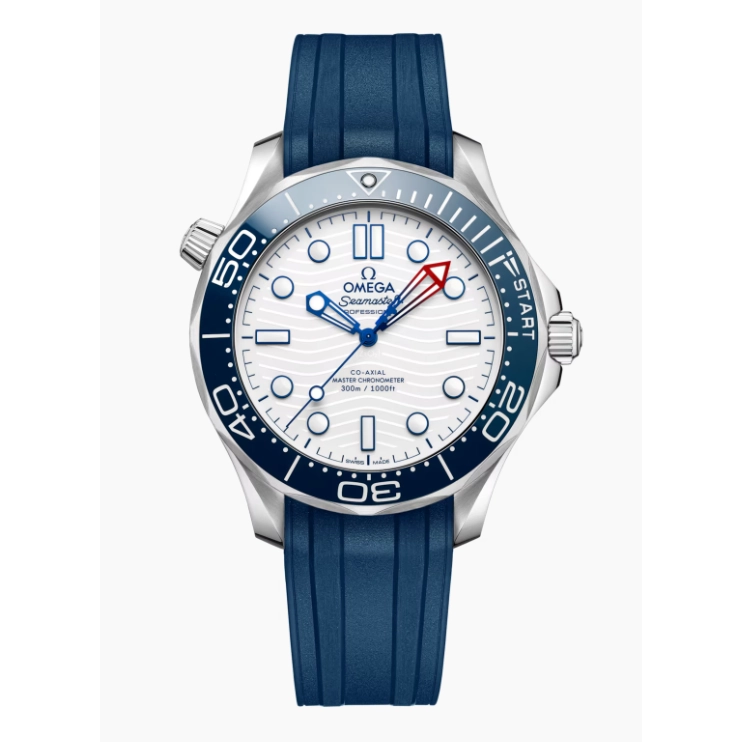 Omega Seamaster Diver 300m America's Cup on Rubber Strap