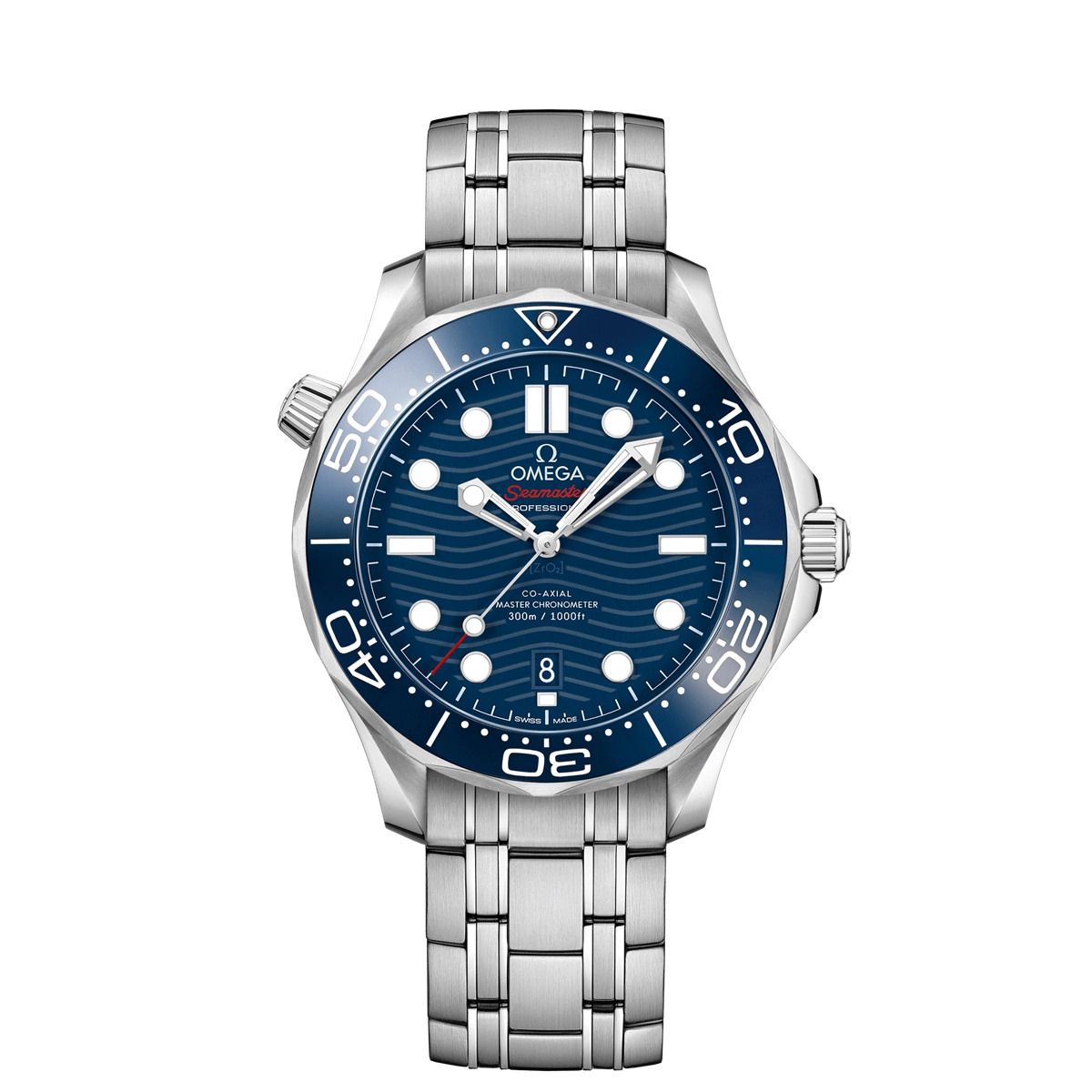 Omega Seamaster Diver 300M Co-Axial Master Chronometer Blue Dial 42mm Automatic