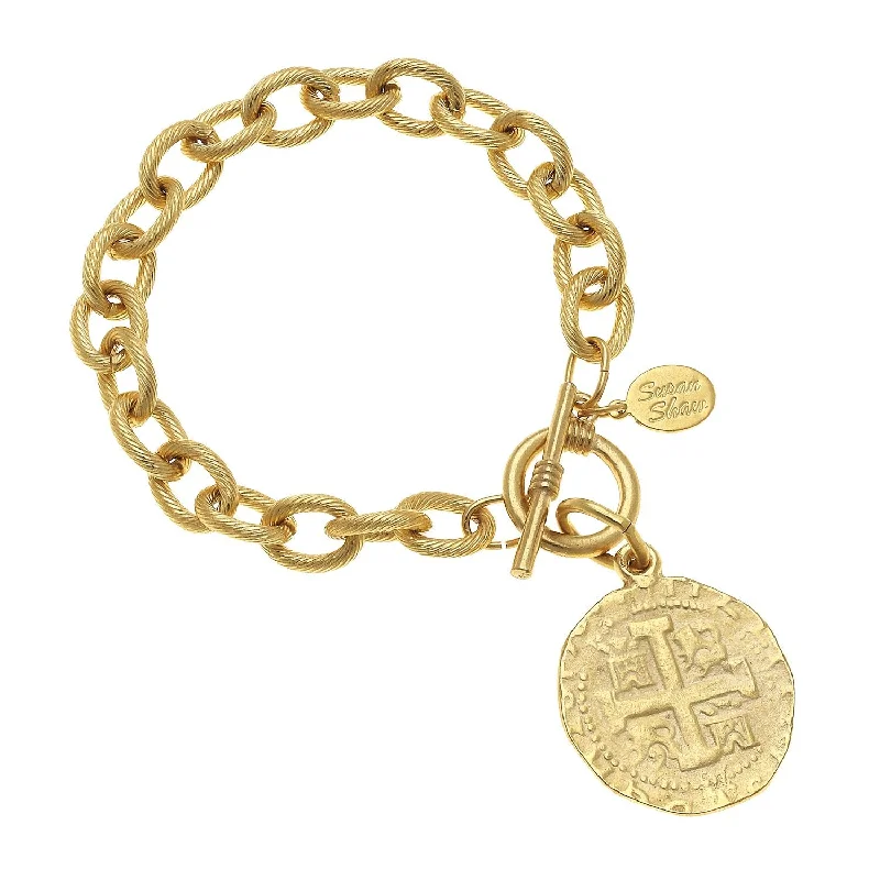 Peruvian Coin Toggle Bracelet