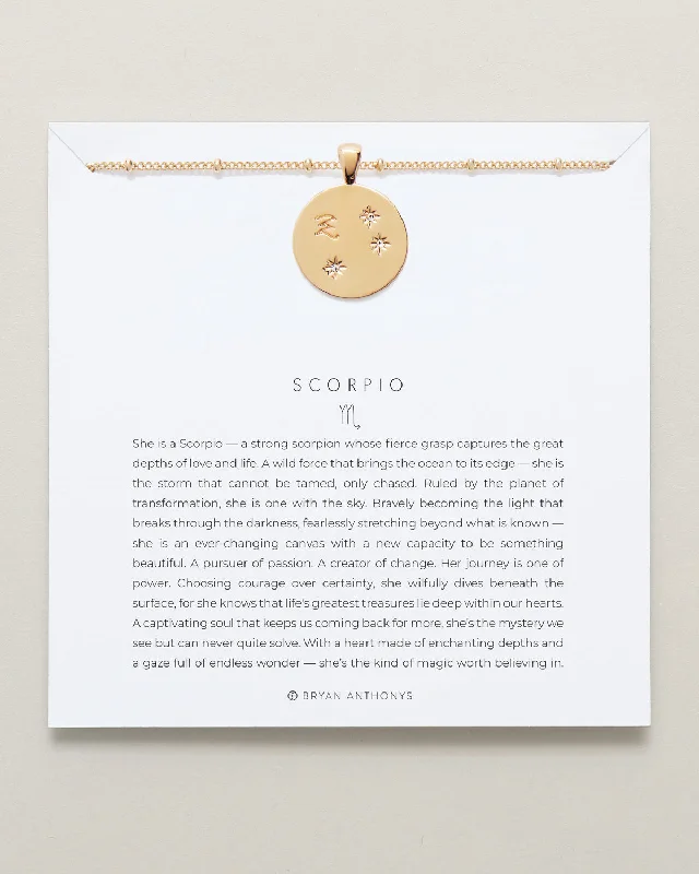 Scorpio — Zodiac Necklace