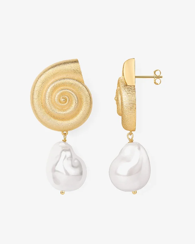 Seaside Pearl Dangle Earrings