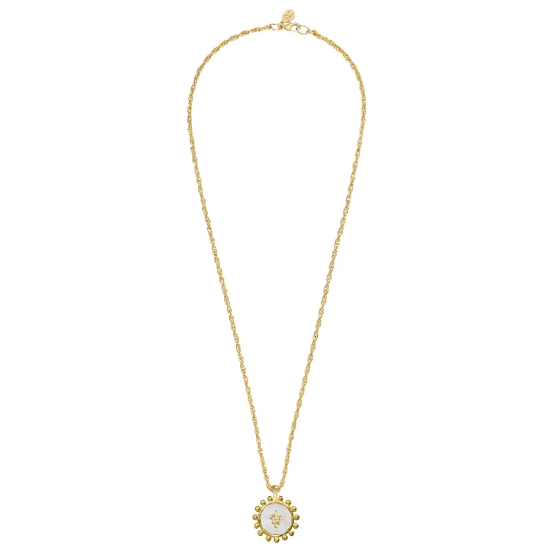 Sophie Long Fleur de Lis Necklace