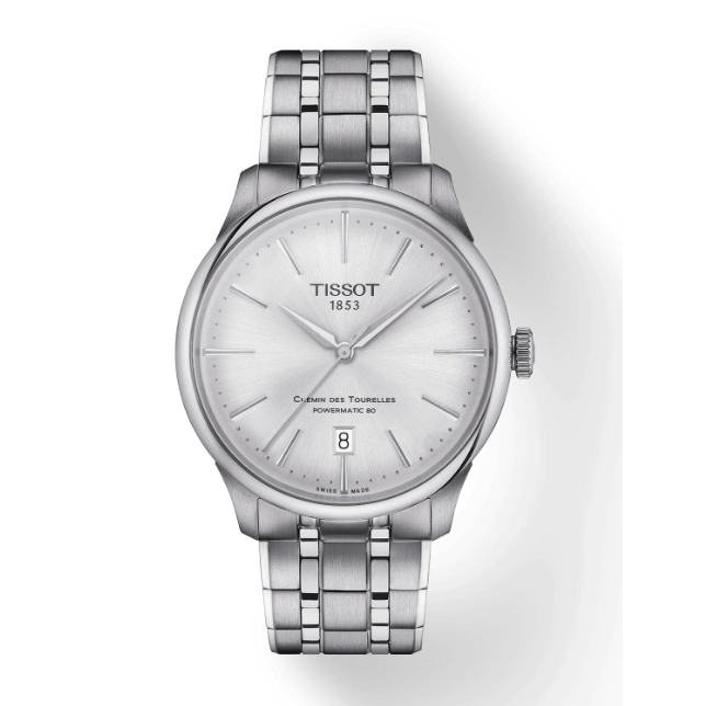 Tissot Chemin Des Tourelles Silver Dial Powermatic 80 39mm