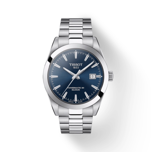 Tissot Gentleman Powermatic 80 Silicium Steel Blue Dial 40mm