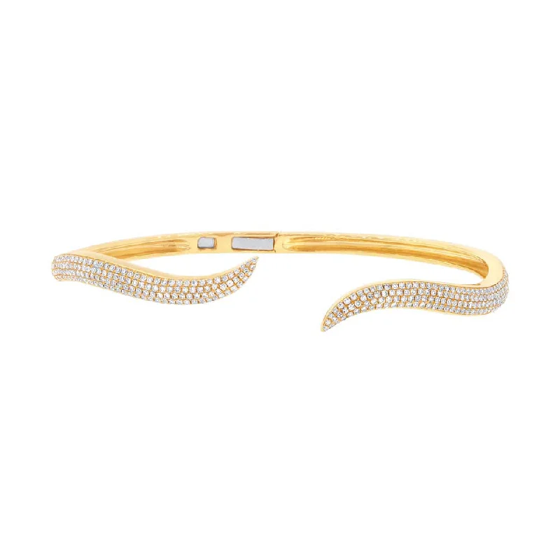 Pave Wave Cuff