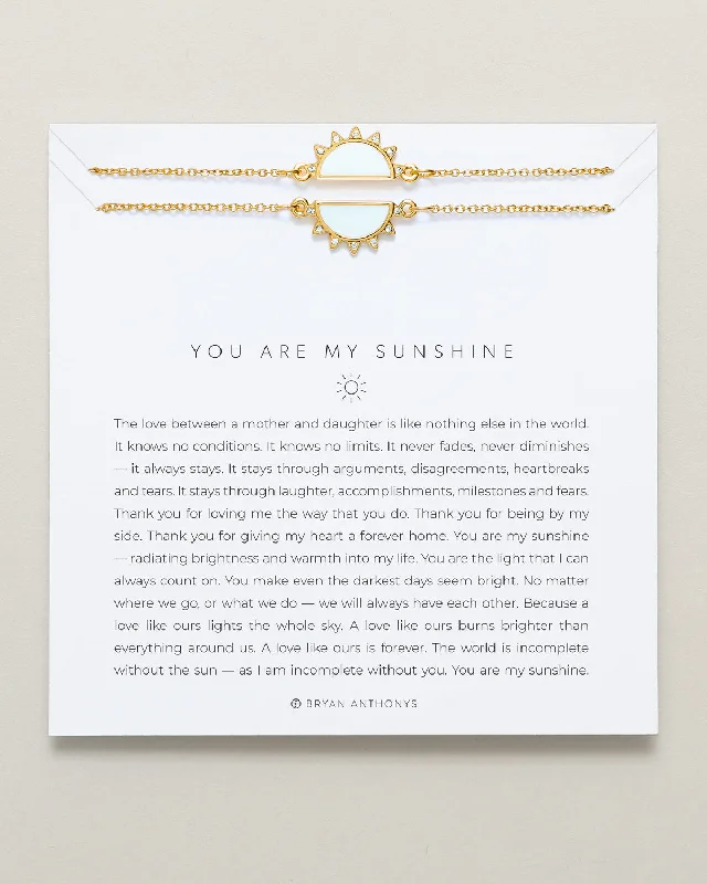 You Are My Sunshine Bracelet Set